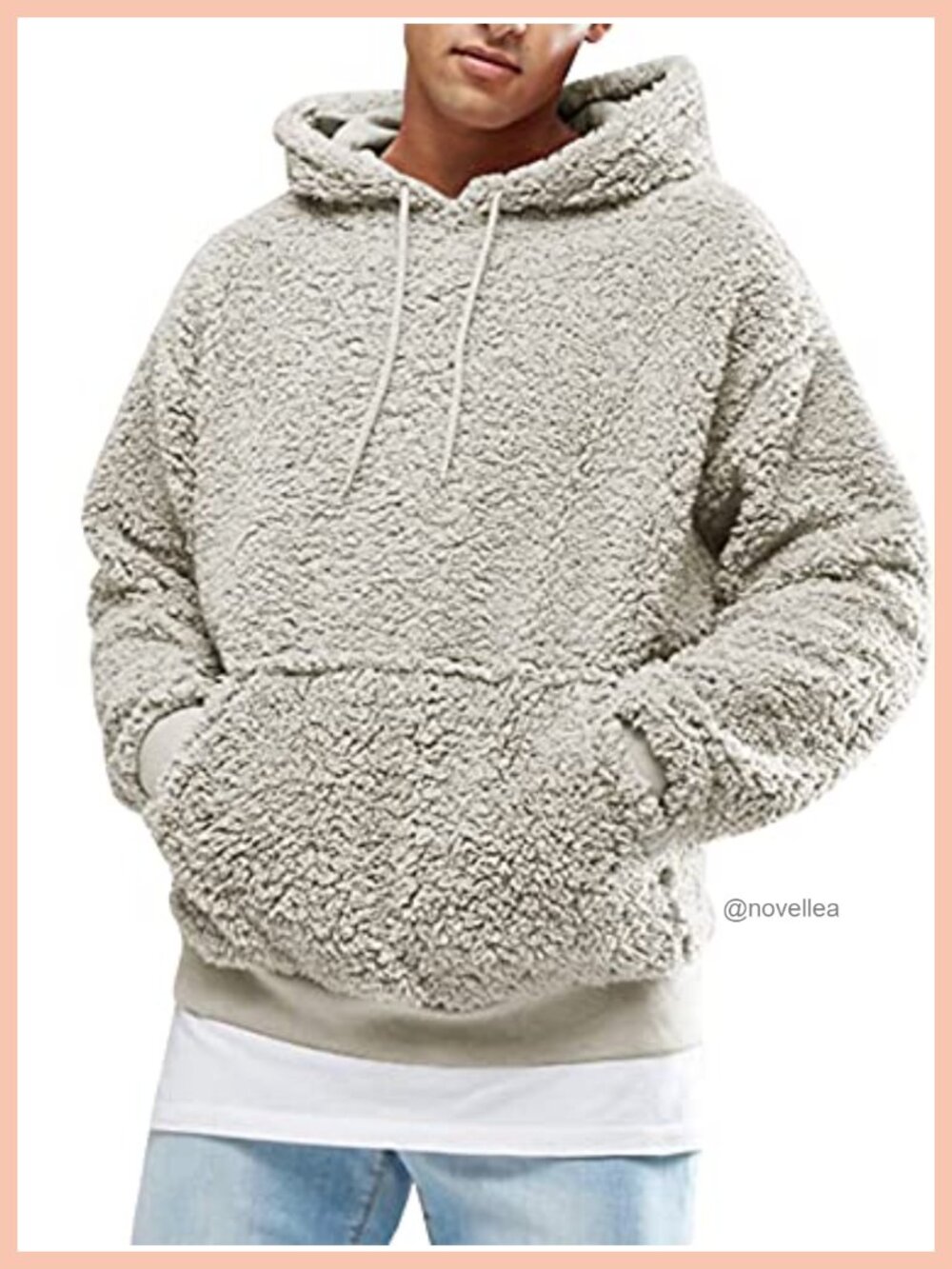 Fuzzy Sherpa Pullover Hoodie Kangaroo Pocket Winter